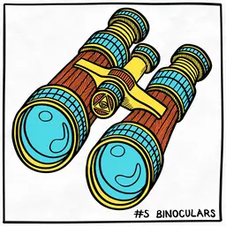 #5 Binoculars // Inktober 2024 - 2024-10-05